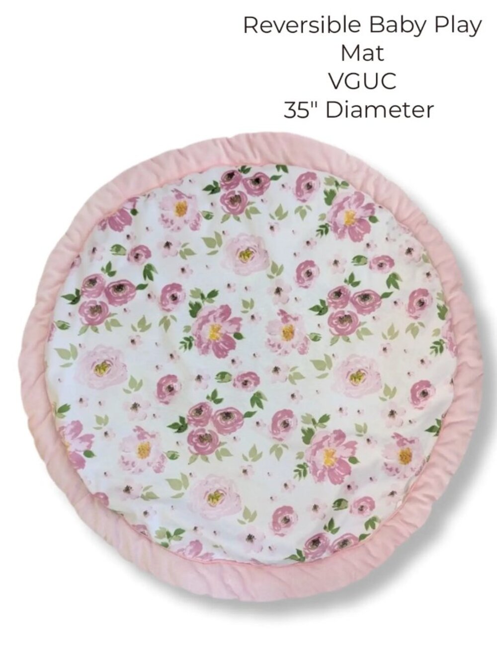 Reversible Baby Girl Play Mat Girls